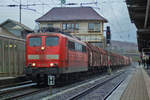 Die 151 073-4 am Freitag, den 05.01.2017 vor einem Coil-Güterzug in Richtung Kreuztal Gbf.