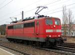151 159-1 Schublok auf der Geislinger Steige nah getaner Leistung in Amstetten wartet am 12.03.2009 auf 12.03.2009 auf die Streckenfreigabe zur Rückfahrt.
