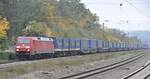 152 112-9 mit Walther Sattelaufliegerzug in Westerstetten am 07.10.2010.