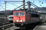 155 116-7 in Ulm am 13.03.1999.