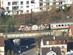 182 521-5 Dispolok in Geislingen/Steige am 08.11.2015.