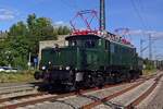 E94 088 des BEM Nördlingen (in Österreichischer Ausführung mit zwei statt drei Kabinenfenstern) war am 13 September 2019 in Göppingen aktov mit Kabinenfahrten.