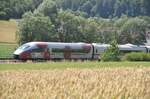 403 504-4 uns 403 054-0 mit Werbung für FIFA Frauen-Weltmeisterschaft 2011 bei Urspring am 27.07.2011.