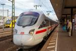   Bahnhof Fulda am 05.10.2015 auf Gleis 7 fährt der ICE 1643 nach Dresden (Fankfurt/Main Flughafen Fernbf - Erfurt - Leipzig - Dreden) ein.