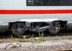 Detailbild von einem SIEMENS Triebdrehgestelles (weiterentwickeltes SF 500) des dreizehnteiligen ICE 4 - Tz 9481 „Rheinland-Pfalz“ (hier am Wagen Nr.