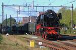 Am Samstag 28 September 2024 wurden drei Dampfpendelz�ge zwischen 's-Hertogenbosch und Nijmegen gefahren von VSM's eigener 23 076 und 50 307.
