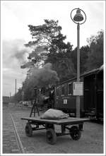 Schmalspurimpressionen im Bahnhof Herscheid-Hüinghausen bei der Sauerländer Kleinbahn bzw.