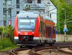 Der Alstom Coradia LINT 41 - Dieseltriebwagen 648 204 / 704 der DreiL�nderBahn als RB 95 (Au/Sieg-Siegen-Dillenburg), f�hrt am 11.05.2013 von Betzdorf/Sieg weiter in Richtung Siegen.