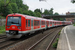 DB: HAMBURGER S-BAHN ausserhalb der heimischen Geleise anlässlich einer Dienstfahrt in Hamburg-Harburg am 9.
