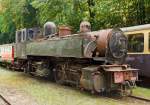   Leider ein tristes Dasein:   Die E 168 Malletdampflok BBn4vt der Brohltal Eisenbahn, ex E 168 der portugiesischen Staatsbahn CP (3 069 168-5), ex MD 408 (Minho e Douro), abgestellt im Bahnhof Brohl