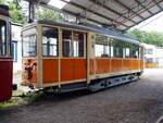 Straßenbahn / Stadtverkehr; Wehmingen, ex Norköping, ex Duisburg, ex Dortmund     T 2 Nr.100 von Düwag Baujahr 1948 am 15.06.2014.
