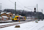Der VT 209 ABp (95 80 0640 109-4 D-HEB), ein Alstom Coradia LINT 27 der HLB (Hessische Landesbahn).