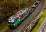 Die noch an die TXL - TX Logistik AG (Troisdorf) vermietete Siemens Vectron AC 193 203 (91 80 6193 203-7 D-ELOC) „HIDDEN CHAMPION“ (englisch für heimliche Gewinner oder unbekannte