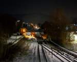   Nachschuss und Blick auf den Bahnhof Herdorf...