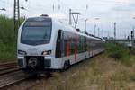 Abellio ET25 2202 trieft am 16 September 2016 während ein Probefahrt in Rheinhausen ein.