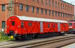 Einheitshilfsger�tewagen D-DB 60 80 9927 057-1 der Gattung Ehg 388 , ex DB Ffm 5636, der DB Netze AG (DB Netz Nofalltechnik) abgestellt beim Hbf Koblenz am 25.05.2014.