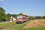 628 422 der Gäubodenbahn war am Abend des 09.
