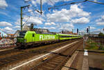 Die an die SVG - Schienenverkehrsgesellschaft mbH (Stuttgart) f�r die FlixTrain Verkehre vermiete MRCE Dispolok X4 E – 862 bzw.