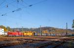   Die 275 815-9 (92 80 1275 815-9 D-KSW) eine MaK G 1206, wohl nun in KSW Diensten, ex Ruhrpott Sprinter RBH 828, und die KSW 46 der Kreisbahn Siegen-Wittgenstein (92 80 1277 807-4 D-KSW) eine Vossloh
