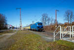Die an die RTB Cargo (RATH Gruppe/Rurtalbahn) vermietete, SIEMENS Smartron 192 061-0 (91 80 6192 061-0 D-NRAIL) der RRL - RIVE Rail Leasing Limited (Dublin), eingestellt �ber die northrail GmbH