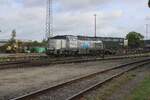 RheinCargo DE 510 steht am 21 September 2025 in Neuss Am Kaiser, wo Rheincargo ein Offener Tor Tag organisierte.