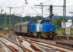   Die an die WEBA (Westerwaldbahn GmbH) vermietete 271 009-3 (92 80 1271 009 3 D-WLH) der WLH (Westf�lische Lokomotiv-Fabrik Reuschling GmbH & Co.