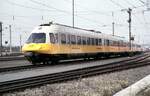 403 001-1 Lufthansa-Airport-Express bei der Parade 150 Jahre Deutsche Eisenbahn in Nürnberg Langwasser am 14.09.1985.
