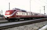 601 019-3 bei der Parade 150 Jahre Deutsche Eisenbahn in Nürnberg-Langwasser am 14.09.1985.