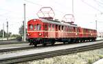 ET 85 07 und ES 85 15 Nr.5.3 bei der Jubiläumsparade 150 Jahre Deutsche Eisenbahn in Nürnberg am 14.09.1985.