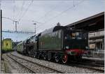 Die SNCF 141 R 1244 des Vereins Mikado 1244 war, da Öl gefeuert vom Dampflokverbot nicht betroffen, traf aber zum  Dampftag Lyss 2018  zu meinem Leidwesen mit dem Tender voraus in Lyss ein.