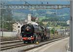 Die SNCF 141 R 1244 vom Verein Mikado 1244 rangiert in Arth Goldau.