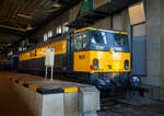 Die Elektrolokomotive NS 1501 „Diana“, ex BR E27003 „Diana“, am 29 April 2025 im Het Spoorwegmuseum (bis 2005 NSM - Nederlands Spoorwegmuseum / Niederländischen