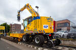 Der Vaia Car RF8 (RailForce8) Zweiwegebagger der GCF Generale Costruzioni Ferroviarie S.p.A.