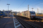 Die beiden MRCE Dispoloks, vorne die in Deutschland registrierte  189 934-3 / ES 64 F4-034 (91 80 6189 934-3 D-DISPO Class 189-VD) und die kalte in Italien registrierte und an die Compagnia
