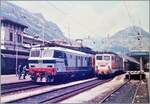 Nun hat die FS E 632 012 den IC Gen�ve - Milano �bernommen und wird in K�rze Domodossola verlassen. 

Analogbild vom Mai 1985