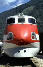 FS ETR 450 Nr.3 in Tirano im August 1989.