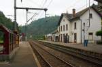   Der CFL Bahnhof Clervaux (luxemburgisch Klierf, deutsch Clerf) in den Ardennen am 19.09.2014.