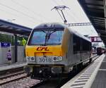 CFL Lok 3018 n�hert sich ihrem Zug im Bahnhof von Rodange, um diesen dann, zum Endpunkt der Abschiedsfahrt der BR 3000, nach Stadt Luxemburg zu ziehen. 23.06.2026
