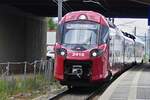 Triebzug 2410, als RE Mersch – Petange unterwegs, hier im Bahnhof Howald 16.06.2025