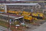 Von dem seit kurzem er�ffneten V�lodukt in Esch Belval, konnte ich diese Loks der CFL Cargo in der Abstellung im Bild festhalten. 01.2023