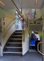 Innenansicht vom CFL 1./2 Klasse Doppelstockwagen DABpza (50 82 36-70 029 -2), am 16.06.2013 auf der Strecke Ettelbr�ck-Luxemburg.