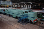 Die Elektrolokomotive NS 1201 der NS-Baureihe 1200 am 24 Juni 2025 im Het Spoorwegmuseum (bis 2005 NSM - Nederlands Spoorwegmuseum / Niederländischen Eisenbahnmuseum) in Utrecht im ehemaligen