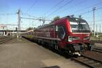 Niederl�nder in Tsjechien: RFO 193 627 (aus Rotterdam) ist bis Ende September 2020 untervermietet an das Tschechischen RegioJet und treft hier am 21 September 2020 mit RJ 1118 (Bohumin--Brno Kralove