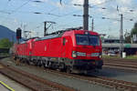 Doppelpack DB-Vectronen mit 193 353 führend, durchfahrt mit ein KLV am 17 September 2019 Kufstein.