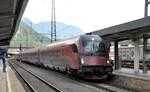 Steuerwagen von Railjet 80-90.715 in Kufstein am 12.08.2022.