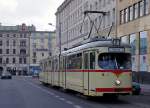 STRASSENBAHNBETRIEBE IN POLEN  Strassenbahn POSEN  Auf dem Strassenbahnnetz sind auch Gebrauchtwagen aus D�sseldorf und Frankfurt am Main zu sehen.
