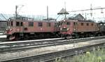 SJ Da Nr.802 und Du2 Nr.447 in Hallsberg am 11.08.1985.