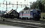 SJ Rc 2 Nr.1096 mit Güterzug in Hallsberg am 05.08.1994.