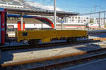 Zweiachsiger Niederbordwagen als Bahndienstwagen RhB Xk 9359, ex Ek 6217 (Baujahr 1906), abgestellt am 01.11.2019 in Chur.
