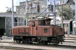 RhB Gem 2/4 Nr.211, ein Einzelstück in Chur am 14.09.1980.